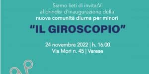 locandina dell'evento di inaugurazione di "Il Giroscopio"