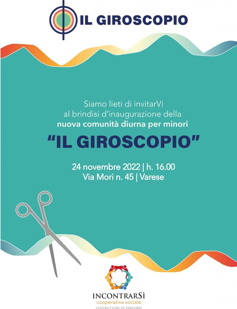 locandina dell'evento di inaugurazione di "Il Giroscopio"